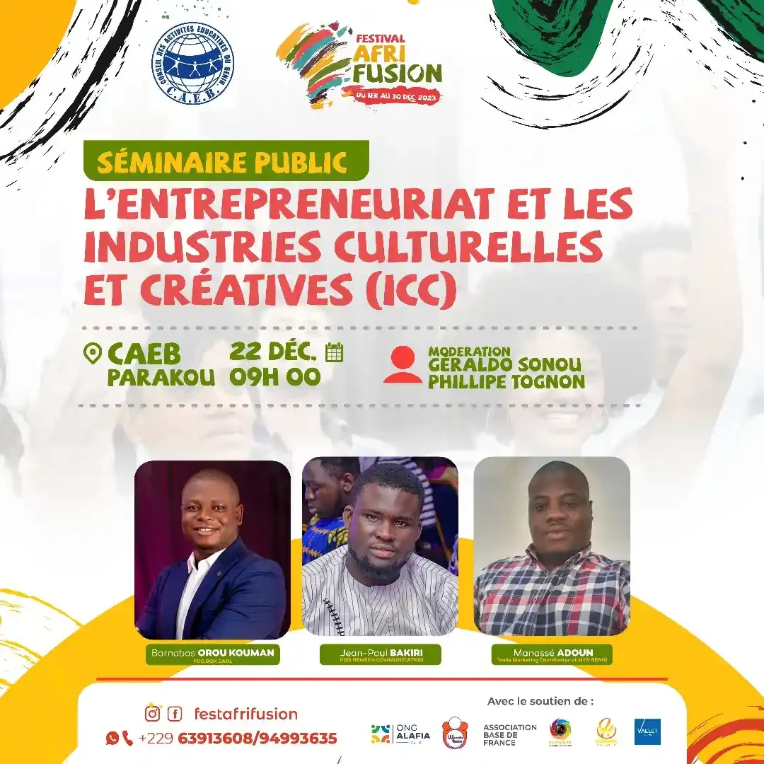 Affiche Séminaire public - AfriFusion