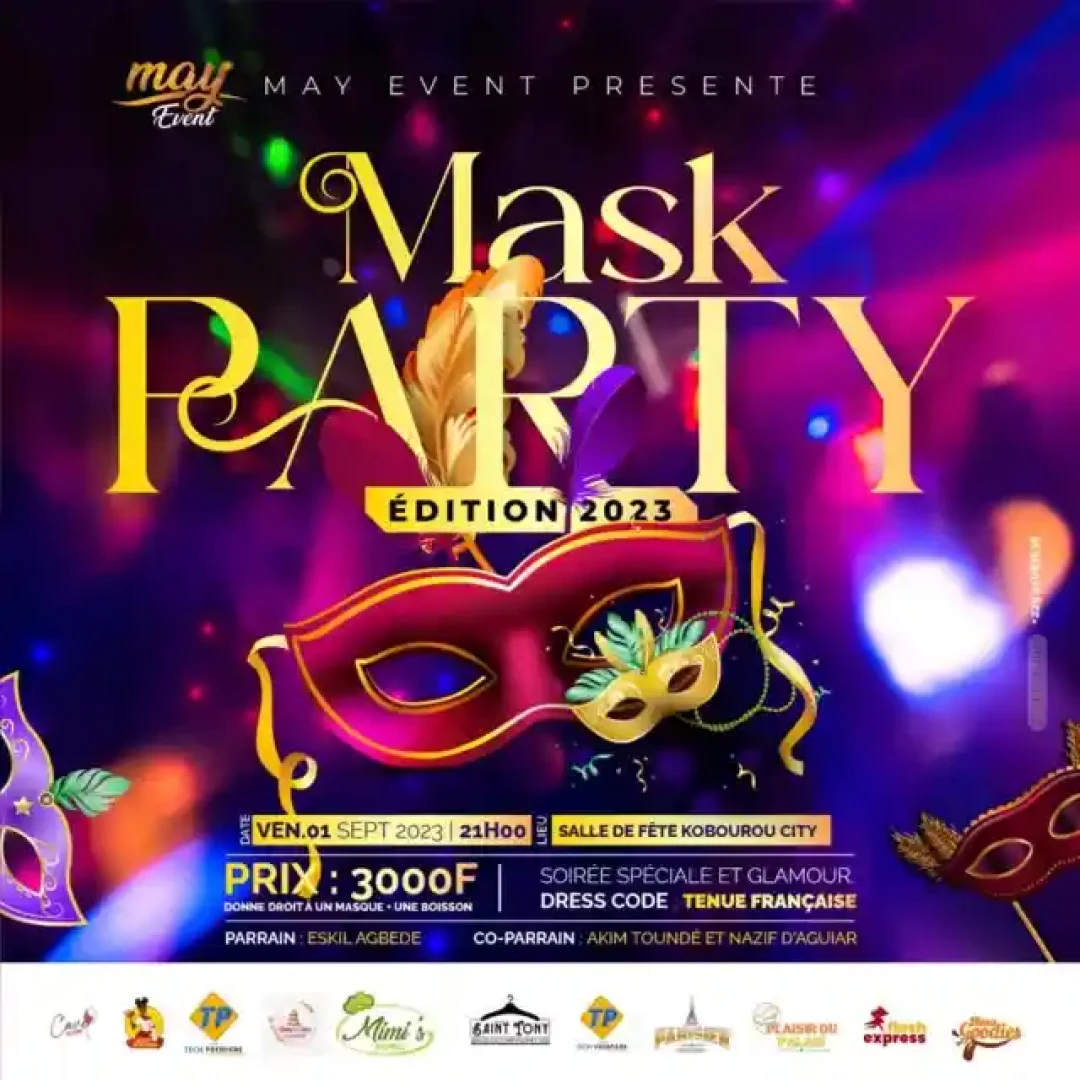 Affiche MASK PARTY 2023