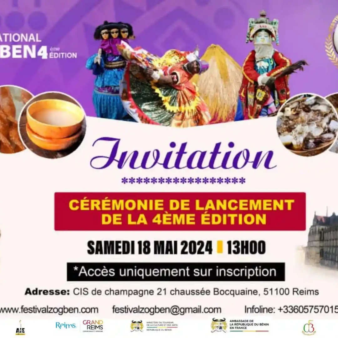 Affiche Cérémonie de lancement de la 4ème édition du Festival International Zogben