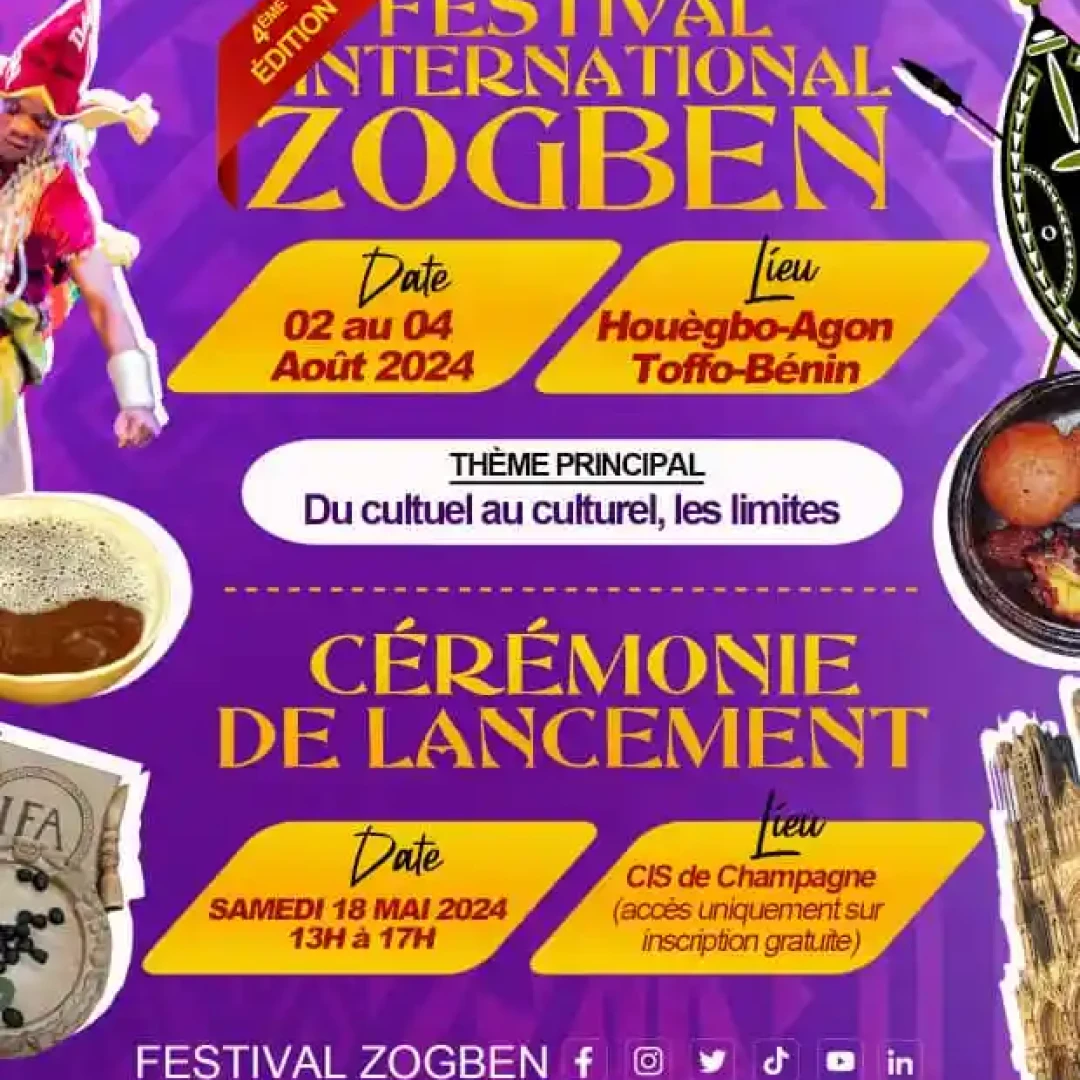 Affiche 4ème édition du Festival International Zogben